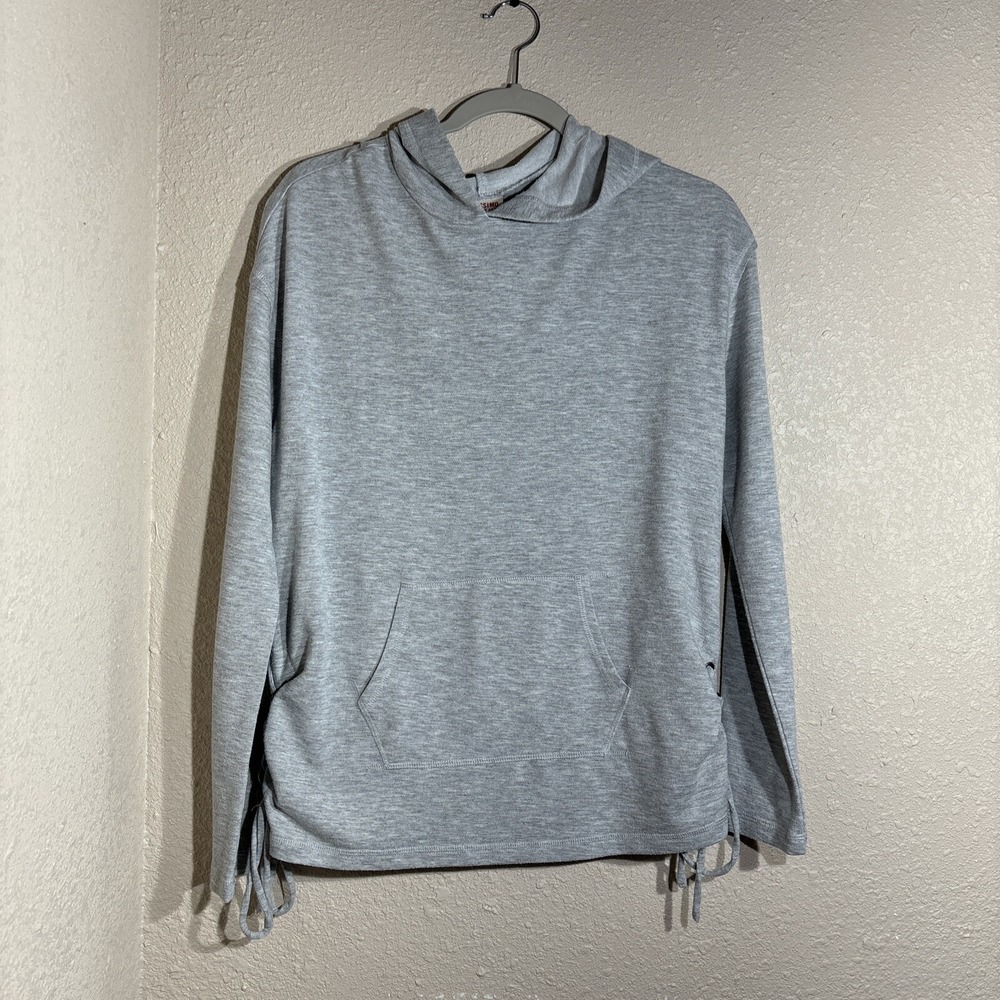 Mossimo Supply Co Gray Lightweight Sweater With Ties Up The Side Size Small
